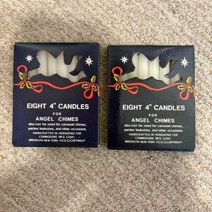 2 Boxes of Vintage White Angel Chime Candles
